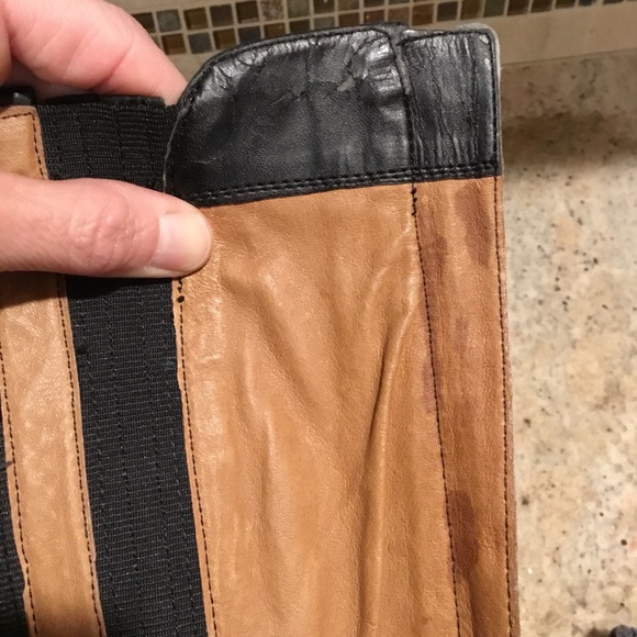 Blondo Aqua Protect Black Tall Leather Riding Boots - Picture 15 of 16